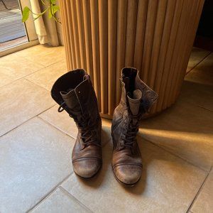 AllSaints Leather Combat Boot